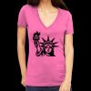Tultex 214 - Ladies' Slim Fit Fine Jersey V-Neck Thumbnail