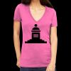Tultex 214 - Ladies' Slim Fit Fine Jersey V-Neck Thumbnail