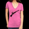 Tultex 214 - Ladies' Slim Fit Fine Jersey V-Neck Thumbnail
