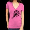 Tultex 214 - Ladies' Slim Fit Fine Jersey V-Neck Thumbnail