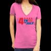 Tultex 214 - Ladies' Slim Fit Fine Jersey V-Neck Thumbnail