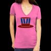Tultex 214 - Ladies' Slim Fit Fine Jersey V-Neck Thumbnail
