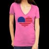 Tultex 214 - Ladies' Slim Fit Fine Jersey V-Neck Thumbnail