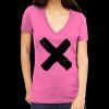 Tultex 214 - Ladies' Slim Fit Fine Jersey V-Neck Thumbnail