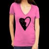 Tultex 214 - Ladies' Slim Fit Fine Jersey V-Neck Thumbnail