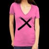 Tultex 214 - Ladies' Slim Fit Fine Jersey V-Neck Thumbnail