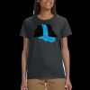 Gildan 100% Cotton Ladies T-Shirt Thumbnail